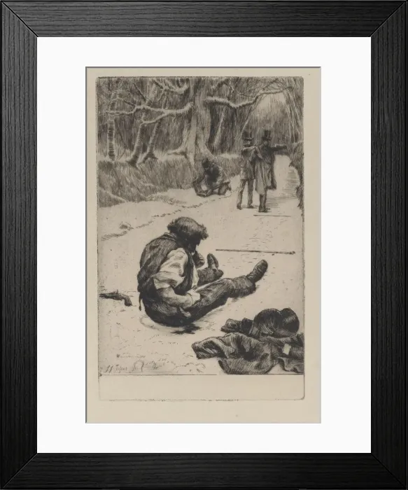 Framed Print : Renee Mauperin: Henri Mauperin Wounded after the Duel with Boisjorand de Villacour Framed Print : Renee Mauperin: Henri Mauperin Wounded after the Duel with Boisjorand de Villacour