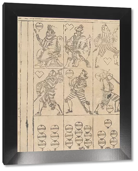 Sheet of Playing Cards, 16th century. Creator: Georg Schachomair