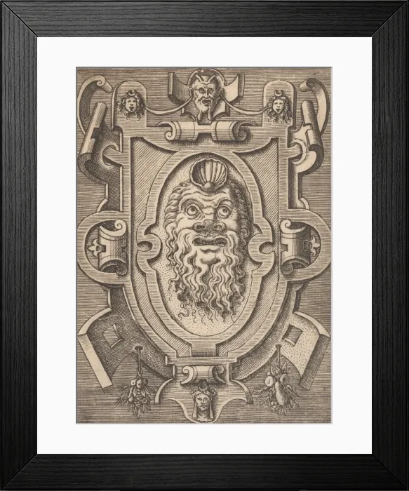 Framed Print : Targhe ed altri ornati di varie e capricciose invenzioni Framed Print : Targhe ed altri ornati di varie e capricciose invenzioni