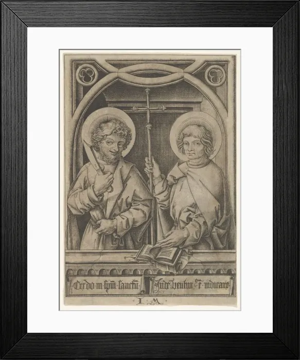 Framed Print : St. Bartholomew and St. Philip, from The Apostles, 1435-1503 Framed Print : St. Bartholomew and St. Philip, from The Apostles, 1435-1503
