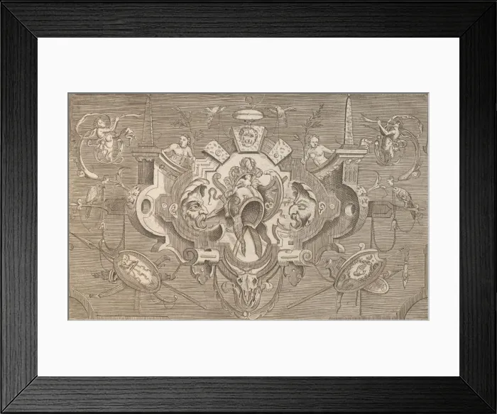 Framed Print : Targhe ed altri ornati di varie e capricciose invenzioni Framed Print : Targhe ed altri ornati di varie e capricciose invenzioni