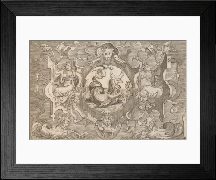 Framed Print : Targhe ed altri ornati di varie e capricciose invenzioni Framed Print : Targhe ed altri ornati di varie e capricciose invenzioni