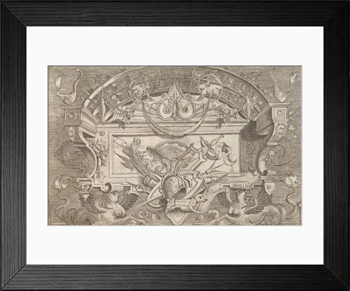 Framed Print : Targhe ed altri ornati di varie e capricciose invenzioni Framed Print : Targhe ed altri ornati di varie e capricciose invenzioni