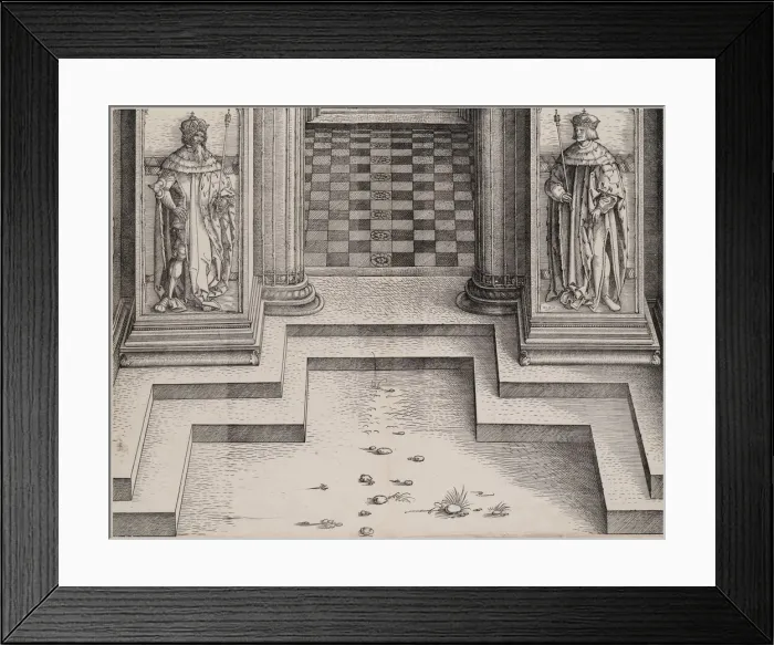 Framed Print : The Pedestal of the Central Portal with Figures of Two Archdukes of Austria Framed Print : The Pedestal of the Central Portal with Figures of Two Archdukes of Austria