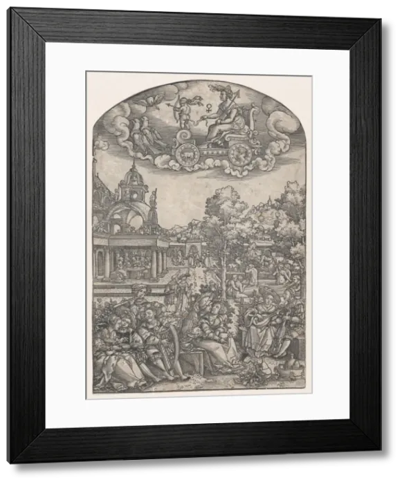 Framed Print : Venus, from The Seven Planets. Creator: Georg Pencz Framed Print : Venus, from The Seven Planets. Creator: Georg Pencz