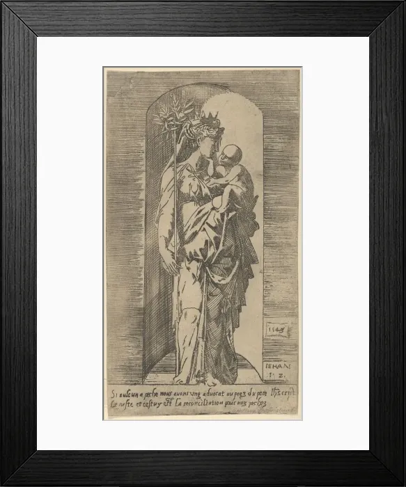 Framed Print : The Virgin and Child in a Niche, 1543. Creator: Geoffroy Dumoutier Framed Print : The Virgin and Child in a Niche, 1543. Creator: Geoffroy Dumoutier