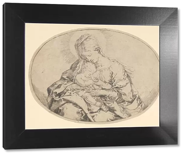 The Virgin holding the infant Christ, an oval composition, ca. 1600-1640