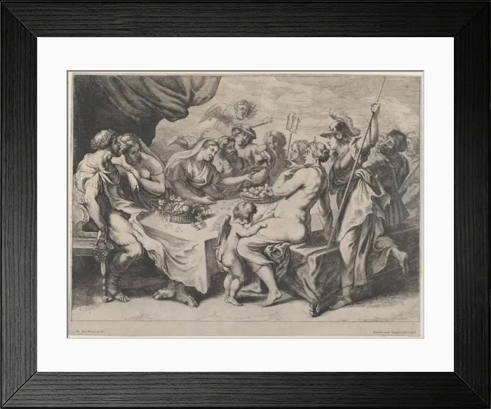 Framed Print : The Wedding Feast of Peleus and Thetis, 1636-79. Creator: Frans van den Wyngaerde Framed Print : The Wedding Feast of Peleus and Thetis, 1636-79. Creator: Frans van den Wyngaerde