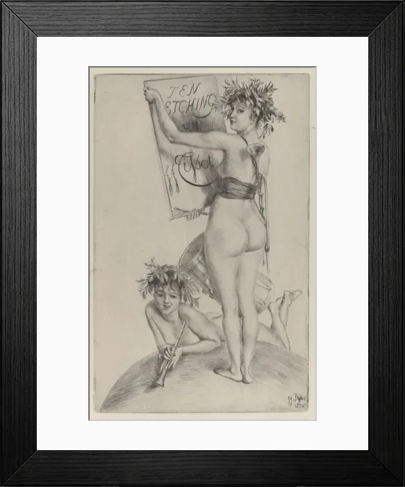 Framed Print : Third Frontispiece, 1876. Creator: James Tissot Framed Print : Third Frontispiece, 1876. Creator: James Tissot