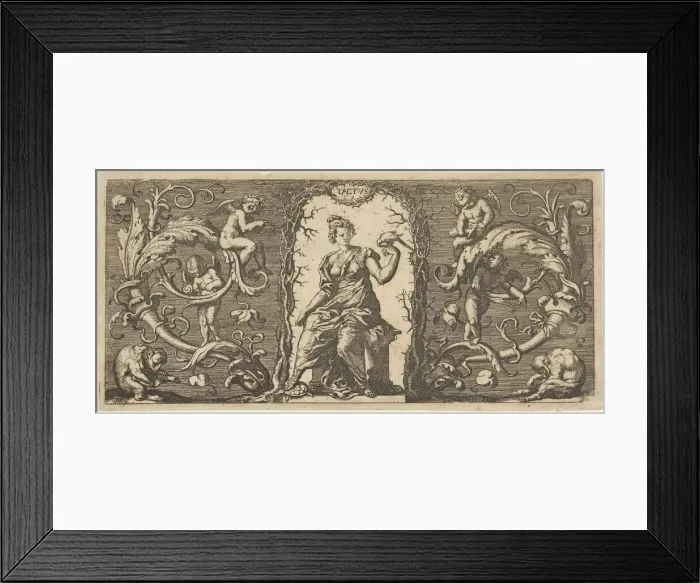 Framed Print : Touch (Tactus), from Quinque Sensuum (Five Senses), ca. 1655. Creator: Francis Cleyn