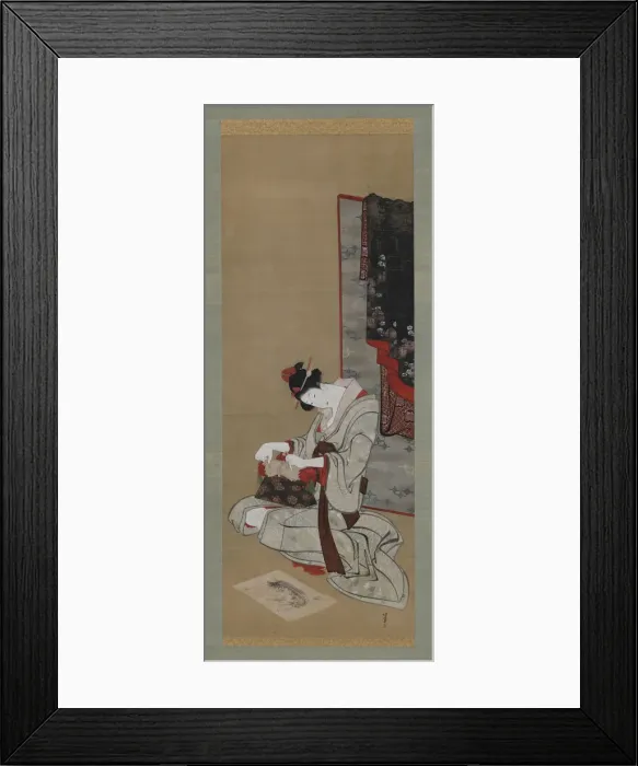 Framed Print : New Year Custom: Wish for a New Years Auspicious Dream, Edo period, ca. 1806-1811 Framed Print : New Year Custom: Wish for a New Years Auspicious Dream, Edo period, ca. 1806-1811
