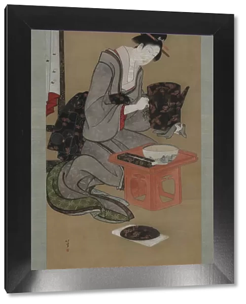 New Year Custom: Makeup on the New Year Morning, Edo period, ca. 1806-1811