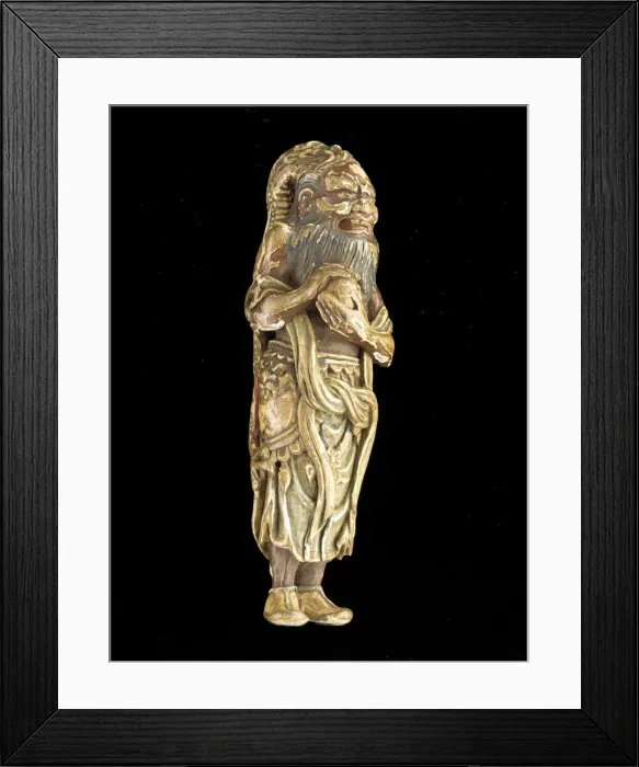 Framed Print : Netsuke: Riujin, Edo period, 18th century. Creator: Shuzan Framed Print : Netsuke: Riujin, Edo period, 18th century. Creator: Shuzan