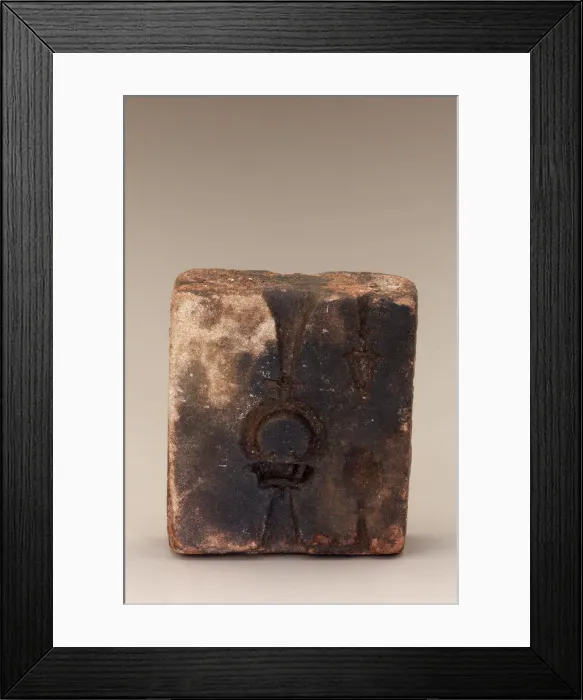 Framed Print : Two-part casting mold, Angkor period, 11th-13th century. Creator: Unknown Framed Print : Two-part casting mold, Angkor period, 11th-13th century. Creator: Unknown