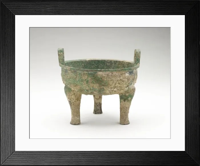 Framed Print : Ritual food vessel (ding), Eastern Zhou dynasty, 8th century BCE. Creator: Unknown Framed Print : Ritual food vessel (ding), Eastern Zhou dynasty, 8th century BCE. Creator: Unknown