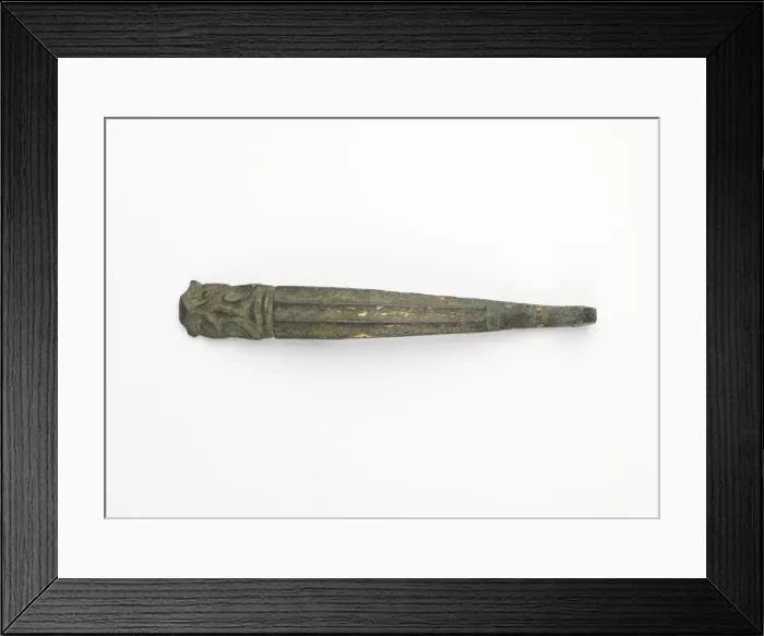Framed Print : Garment hook (daigou), Eastern Zhou to Han dynasty, 770 BCE-220 CE. Creator: Unknown Framed Print : Garment hook (daigou), Eastern Zhou to Han dynasty, 770 BCE-220 CE. Creator: Unknown