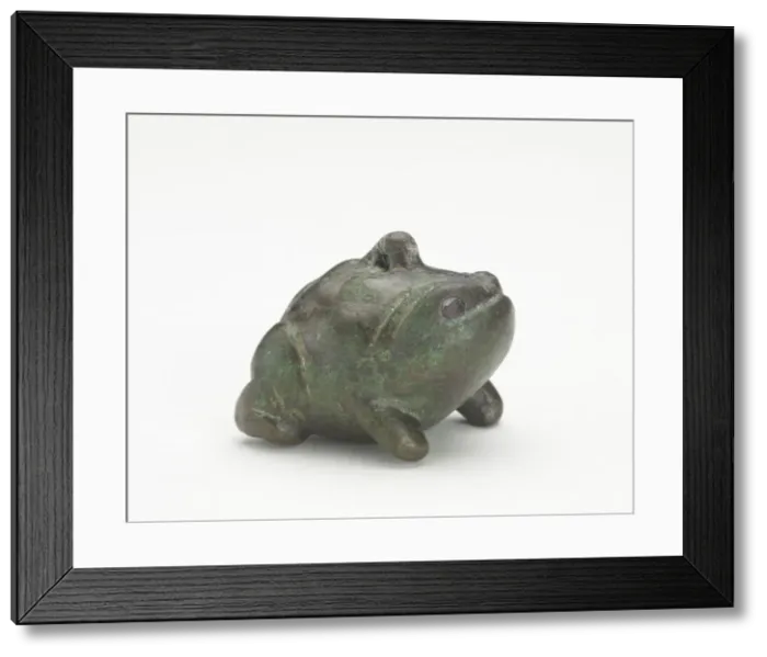Framed Print : Ornament in the form of a toad, Han dynasty, 206 BCE-220 CE. Creator: Unknown Framed Print : Ornament in the form of a toad, Han dynasty, 206 BCE-220 CE. Creator: Unknown