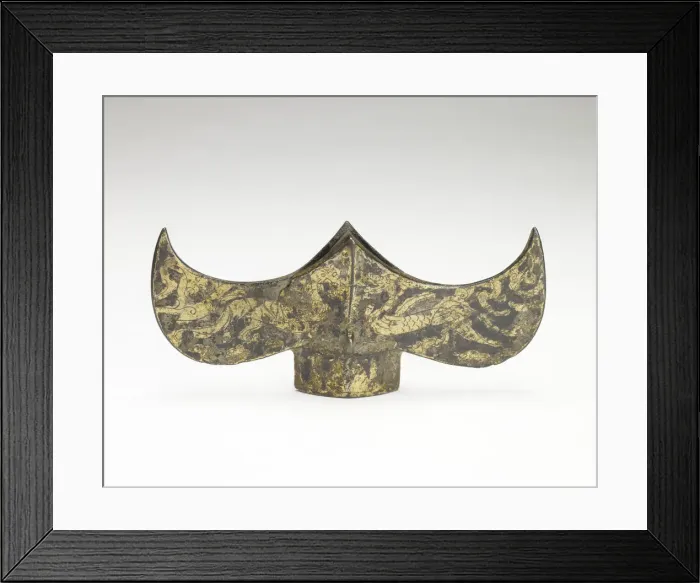 Framed Print : Spear guard with dragon, tiger, turtle and bird design, Han dynasty, 206 BCE-220 CE Framed Print : Spear guard with dragon, tiger, turtle and bird design, Han dynasty, 206 BCE-220 CE