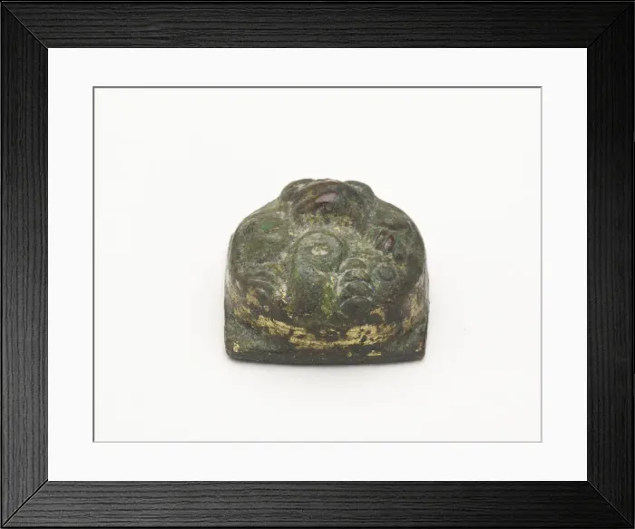 Framed Print : Ornament with a bear, Han dynasty, 206 BCE-220 CE. Creator: Unknown Framed Print : Ornament with a bear, Han dynasty, 206 BCE-220 CE. Creator: Unknown