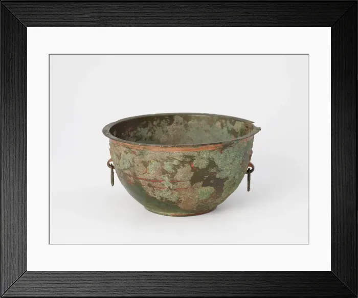 Framed Print : Basin with painted decoration, Han dynasty, 206 BCE-220 CE. Creator: Unknown Framed Print : Basin with painted decoration, Han dynasty, 206 BCE-220 CE. Creator: Unknown