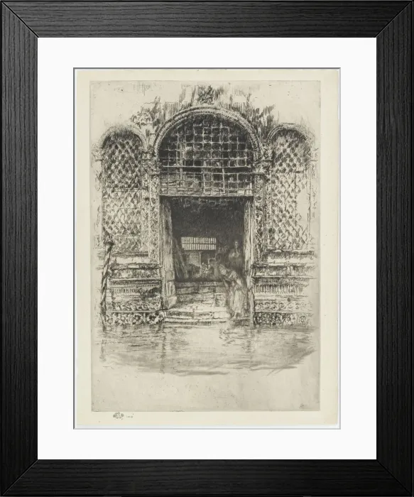Framed Print : The Doorway, 1879-1880. Creator: James Abbott McNeill Whistler Framed Print : The Doorway, 1879-1880. Creator: James Abbott McNeill Whistler
