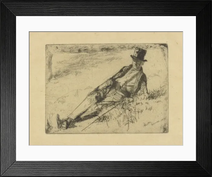 Framed Print : Greenwich Pensioner, 1859. Creator: James Abbott McNeill Whistler Framed Print : Greenwich Pensioner, 1859. Creator: James Abbott McNeill Whistler