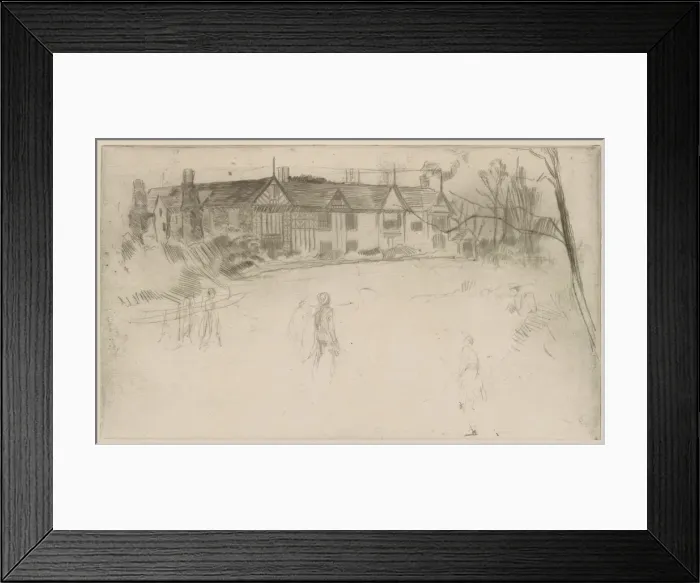 Framed Print : Speke Hall, 1875. Creator: James Abbott McNeill Whistler Framed Print : Speke Hall, 1875. Creator: James Abbott McNeill Whistler