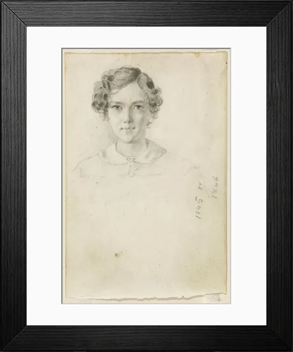 Framed Print : Portrait of Whistler, 1845 or 1846. Creator: James Abbott McNeill Whistler Framed Print : Portrait of Whistler, 1845 or 1846. Creator: James Abbott McNeill Whistler