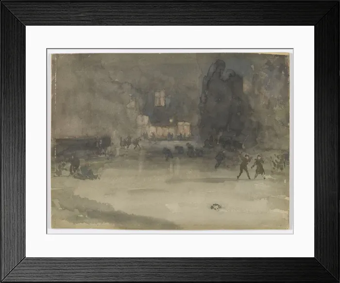 Framed Print : Nocturne: Amsterdam in Winter, 1882. Creator: James Abbott McNeill Whistler Framed Print : Nocturne: Amsterdam in Winter, 1882. Creator: James Abbott McNeill Whistler