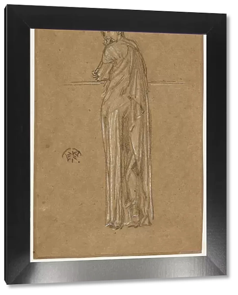 Draped Figure Standing, 1870-1873. Creator: James Abbott McNeill Whistler
