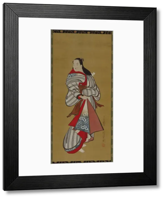 Framed Print : Yujo standing, Edo period, 1615-1868. Creator: Kaigetsudo Ando Framed Print : Yujo standing, Edo period, 1615-1868. Creator: Kaigetsudo Ando