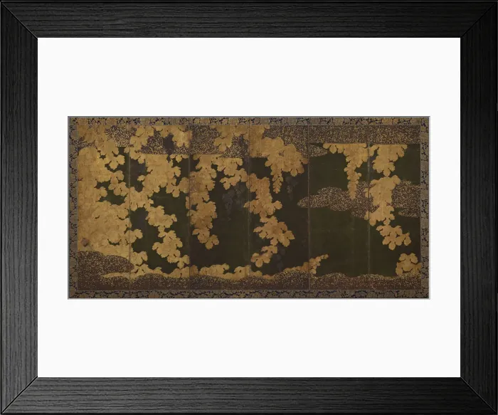 Framed Print : Grape vines, Momoyama period, 1568-1615. Creator: Kano Eitoku Framed Print : Grape vines, Momoyama period, 1568-1615. Creator: Kano Eitoku