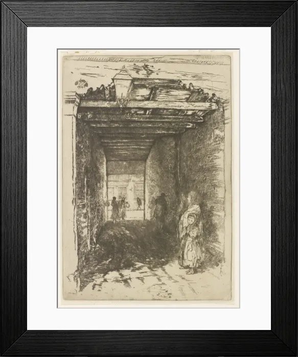 Framed Print : The Beggars, 1879-1880. Creator: James Abbott McNeill Whistler Framed Print : The Beggars, 1879-1880. Creator: James Abbott McNeill Whistler