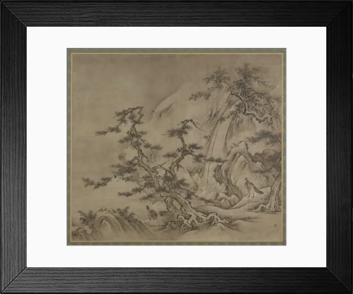Framed Print : Landscape, Muromachi period, 1519-1592. Creator: Kano Shoei Framed Print : Landscape, Muromachi period, 1519-1592. Creator: Kano Shoei