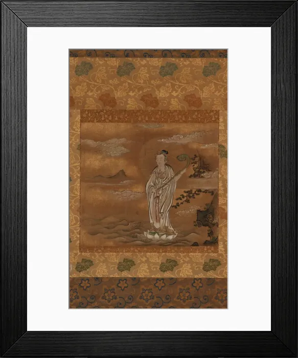 Framed Print : Bodhisattva crossing the sea, Edo period, 17th century. Creator: Kano Tan'yu Framed Print : Bodhisattva crossing the sea, Edo period, 17th century. Creator: Kano Tan'yu