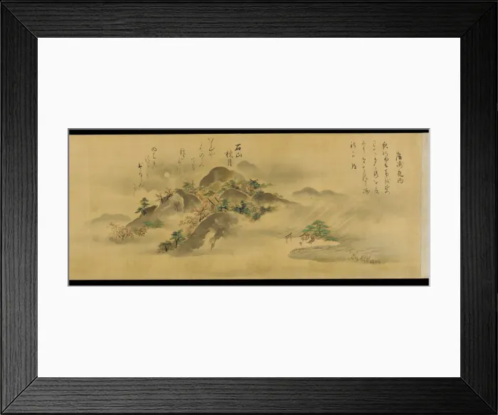 Framed Print : Eight Views of Omi Province, Edo period, 1670. Creator: Kano Tan'yu Framed Print : Eight Views of Omi Province, Edo period, 1670. Creator: Kano Tan'yu