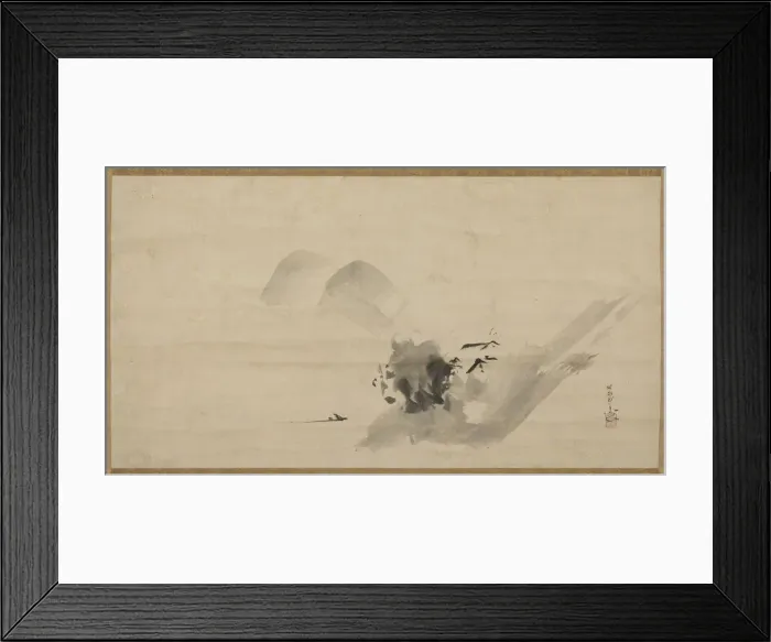 Framed Print : Landscape, Edo period, 17th century. Creator: Kano Tan'yu Framed Print : Landscape, Edo period, 17th century. Creator: Kano Tan'yu