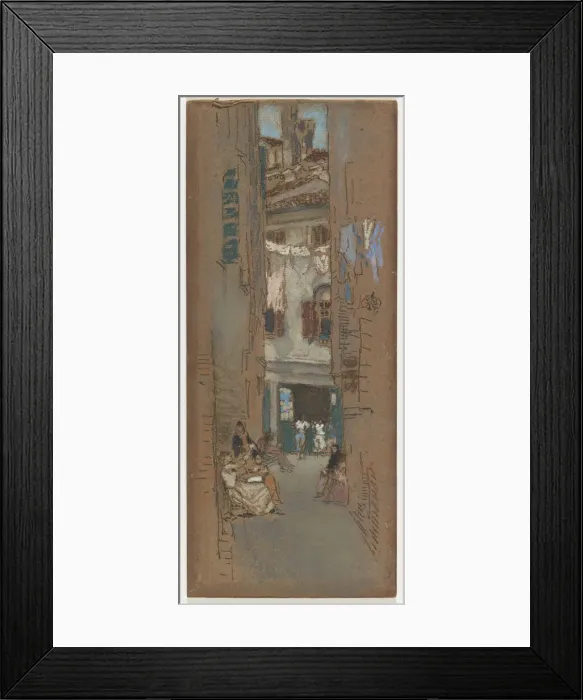 Framed Print : Bead Stringers, 1880. Creator: James Abbott McNeill Whistler Framed Print : Bead Stringers, 1880. Creator: James Abbott McNeill Whistler