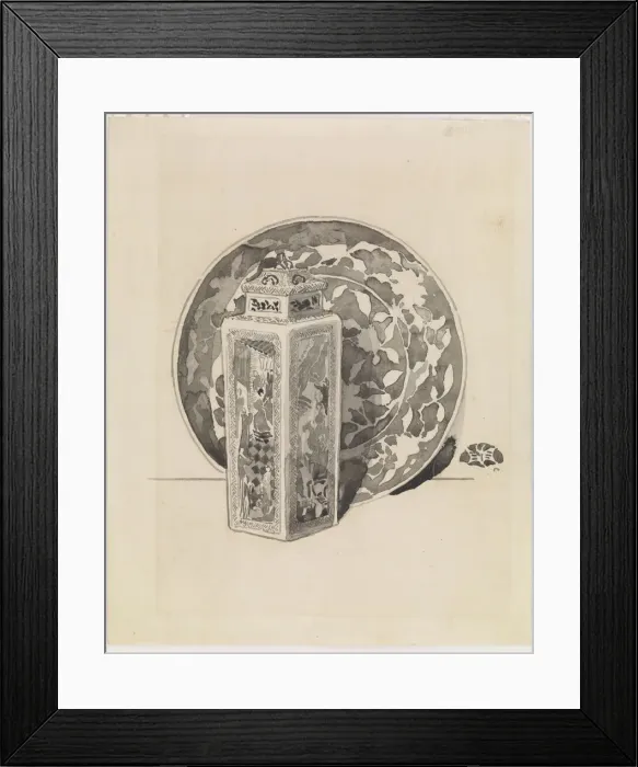 Framed Print : Still life, 1876. Creator: James Abbott McNeill Whistler Framed Print : Still life, 1876. Creator: James Abbott McNeill Whistler