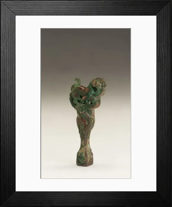 Framed Print : Qin tuning key (qin zhenyao) with tiger and snake, Eastern Zhou dynasty, 5th century BCE Framed Print : Qin tuning key (qin zhenyao) with tiger and snake, Eastern Zhou dynasty, 5th century BCE