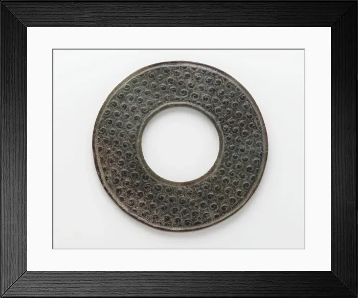 Framed Print : Disk (bi), Eastern Zhou dynasty, 4th-3rd century BCE. Creator: Unknown Framed Print : Disk (bi), Eastern Zhou dynasty, 4th-3rd century BCE. Creator: Unknown