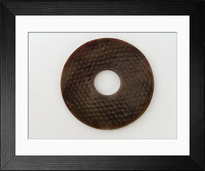 Framed Print : Disk (bi), Eastern Zhou dynasty, 3rd century BCE. Creator: Unknown Framed Print : Disk (bi), Eastern Zhou dynasty, 3rd century BCE. Creator: Unknown