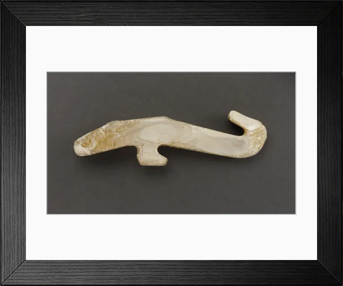 Framed Print : Garment hook (daigou), Eastern Zhou dynasty, 475-221 BCE. Creator: Unknown Framed Print : Garment hook (daigou), Eastern Zhou dynasty, 475-221 BCE. Creator: Unknown