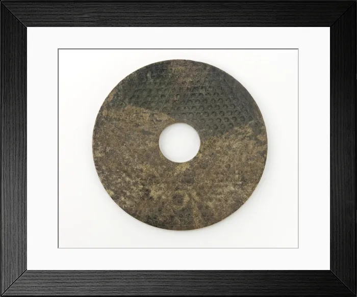 Framed Print : Disk (bi) with knobs, Eastern Zhou dynasty, 475-221 BCE. Creator: Unknown Framed Print : Disk (bi) with knobs, Eastern Zhou dynasty, 475-221 BCE. Creator: Unknown