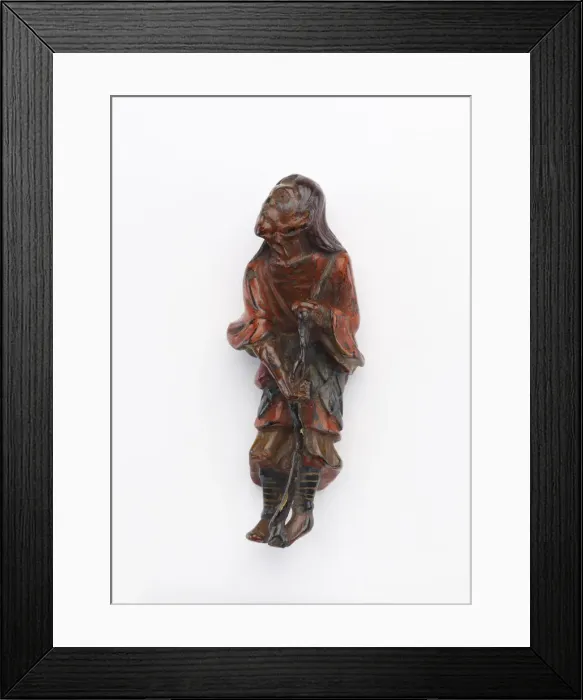 Framed Print : Netsuke: the Rishi Tekkai, Edo period, 18th century. Creator: Shuzan Framed Print : Netsuke: the Rishi Tekkai, Edo period, 18th century. Creator: Shuzan