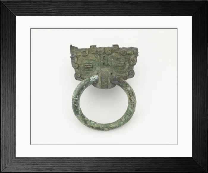 Framed Print : Mask and ring, Eastern Zhou to Han dynasty, 770 BCE-220 CE. Creator: Unknown Framed Print : Mask and ring, Eastern Zhou to Han dynasty, 770 BCE-220 CE. Creator: Unknown