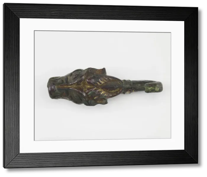 Framed Print : Garment hook (daigou), Han dynasty, 206 BCE-220 CE. Creator: Unknown Framed Print : Garment hook (daigou), Han dynasty, 206 BCE-220 CE. Creator: Unknown