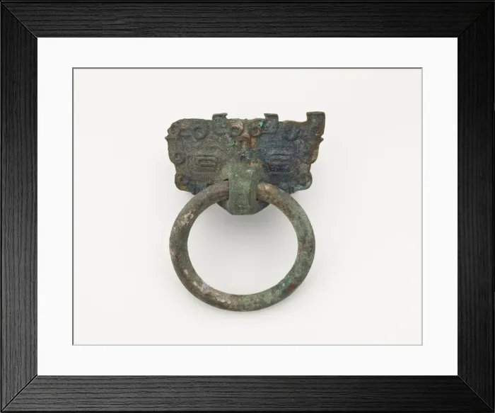 Framed Print : Mask and ring, Eastern Zhou to Han dynasty, 770 BCE-221 CE. Creator: Unknown Framed Print : Mask and ring, Eastern Zhou to Han dynasty, 770 BCE-221 CE. Creator: Unknown