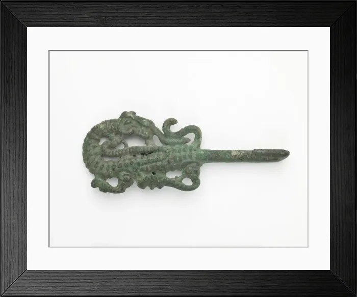 Framed Print : Garment hook (gou), Eastern Zhou to Western Han dynasty, 770 BCE-9 CE. Creator: Unknown Framed Print : Garment hook (gou), Eastern Zhou to Western Han dynasty, 770 BCE-9 CE. Creator: Unknown