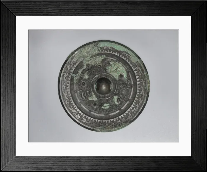 Framed Print : Mirror (chien), Han dynasty, 206 BCE-220 CE. Creator: Unknown Framed Print : Mirror (chien), Han dynasty, 206 BCE-220 CE. Creator: Unknown
